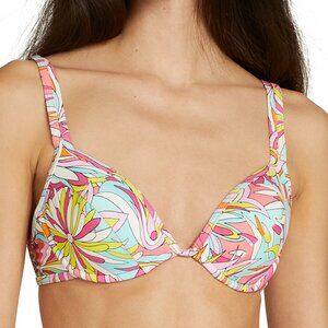 NWT Kate Spade Underwire Bikini Top Anemone Floral Medium M